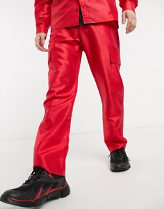 Красные брюки в винтажном стиле Milk It-Красный