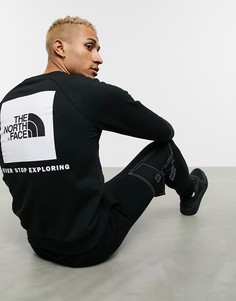 Черный свитшот с круглым вырезом и рукавами реглан The North Face
