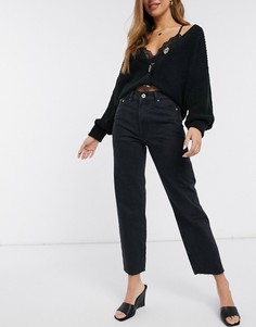 Черные джинсы до щиколотки River Island-Черный