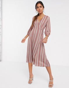 Платье миди с запахом Vero Moda-Мульти