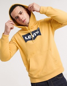 Желтый худи с логотипом Levis-Зеленый Levis®