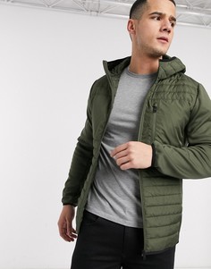 Легкий пуховик с капюшоном Jack & Jones-Зеленый