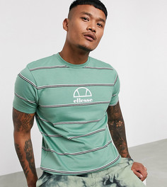 Зеленая футболка в полоску ellesse эксклюзивно для ASOS-Зеленый