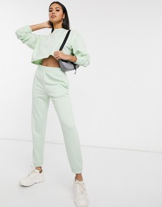 Узкие джоггеры мятного цвета от комплекта Missguided-Зеленый
