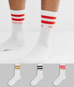 Комплект из 3 пар белых носков с отделкой Dickies Newcomb-Мульти