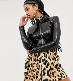 Боди с молнией ASOS DESIGN x LaQuan Smith-Черный