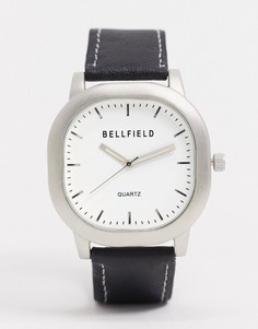 Часы с белым циферблатом Bellfield-Черный