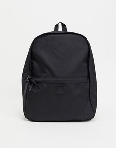 Черный рюкзак с логотипом на нашивке ASOS DESIGN