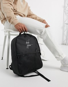 Черный рюкзак с логотипом ASOS DESIGN-Коричневый