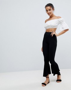 Расклешенные леггинсы ASOS-Черный