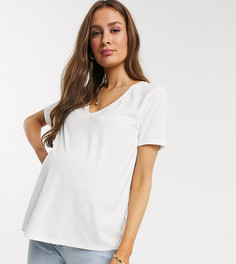 Белая свободная футболка ASOS DESIGN Maternity-Белый