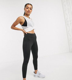 Спортивные леггинсы с завязкой на талии ASOS 4505 Petite-Черный