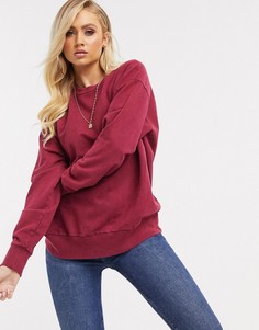 Бордовый oversized-свитшот ASOS DESIGN-Бежевый