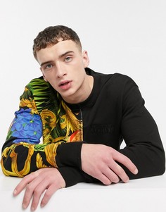 Черный свитер с принтом Versace Jeans