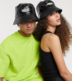 Черная панама с крокодиловым узором COLLUSION Unisex-Черный