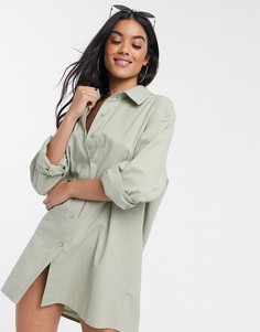 Зеленая пляжная oversized-рубашка Missguided-Зеленый