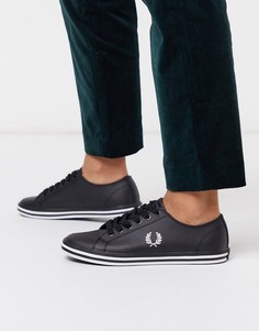 Кожаные кроссовки Fred Perry-Черный