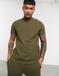 Футболка цвета хаки от комплекта с круглым вырезом ASOS DESIGN-Зеленый