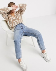 Джемпер с v-образным вырезом и рисунком ASOS DESIGN-Мульти