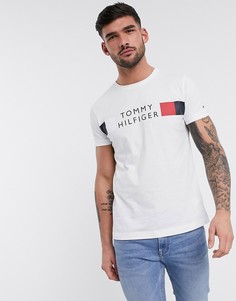 Белая футболка с логотипом Tommy Hilfiger-Белый