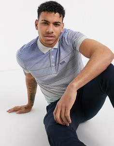 Футболка-поло в полоску BOSS Athleisure-Серый