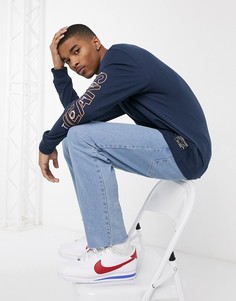Темно-синий лонгслив с логотипом Tommy Jeans