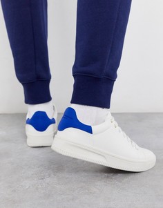 Кроссовки на массивной подошве с белой и синей отделкой Creative Recreation-Белый