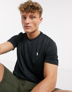 Черная футболка с логотипом Polo Ralph Lauren performance-Черный