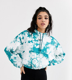 Худи зеленого цвета короткого кроя с принтом тай-дай Reebok Vector эксклюзивно для ASOS-Зеленый
