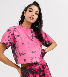 Бордовый кроп-топ с принтом тай-дай Reebok Vector эксклюзивно для ASOS-Зеленый