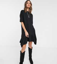 Черное oversized‑платье ASOS DESIGN Tall-Черный
