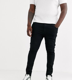 Черные джинсы скинни River Island Big & Tall-Черный
