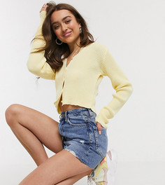 Синие шорты в винтажном стиле с завышенной талией New Look Petite-Синий