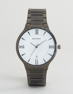 Часы с белым циферблатом и черным браслетом Sekonda эксклюзивно для ASOS-Черный