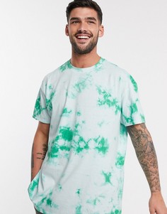 Oversized-футболка с принтом тай-дай Threadbare-Зеленый