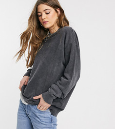 Темно-серый свободный свитшот ASOS DESIGN Tall
