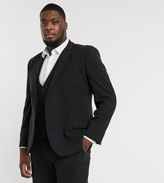 Черный супероблегающий пиджак ASOS DESIGN Plus