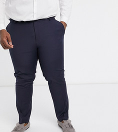 Темно-синие брюки узкого кроя ASOS DESIGN Plus-Темно-синий