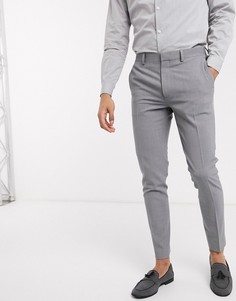 Серые супероблегающие брюки ASOS DESIGN-Серый