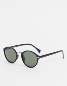 Черные круглые солнцезащитные очки AJ Morgan-Черный