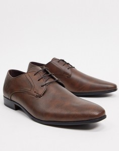Светло-коричневые туфли дерби из искусственной кожи Burton Menswear-Светло-коричневый
