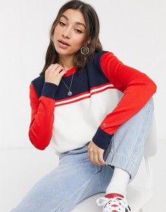 Свитшот в стиле колор блок Tommy Jeans-Мульти