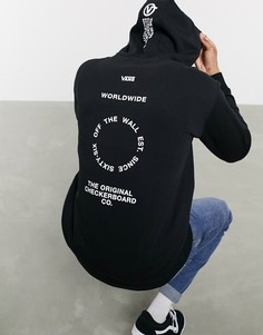 Худи черного цвета Vans Distort Type-Черный