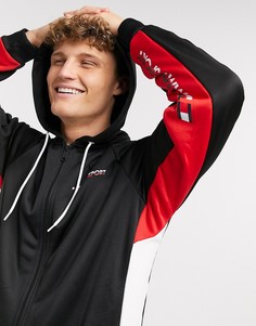 Худи с графичным принтом Tommy Hilfiger Sport-Черный