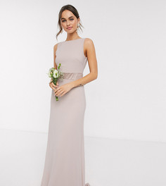 Эксклюзивное платье макси с бантом на спине TFNC Bridesmaid-Коричневый