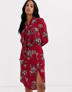 Блузка с принтом пейсли и бантом Vero Moda-Мульти
