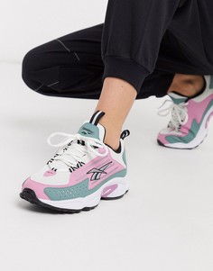 Розово-белые кроссовки Reebok DMX Series 2200-Мульти