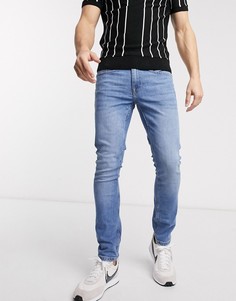 Ярко-синие джинсы скинни Burton Menswear-Синий
