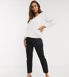 Льняные брюки-сигареты ASOS DESIGN Maternity-Черный