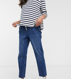 Синие джинсы скинни с завышенной талией Urban Bliss Maternity-Синий